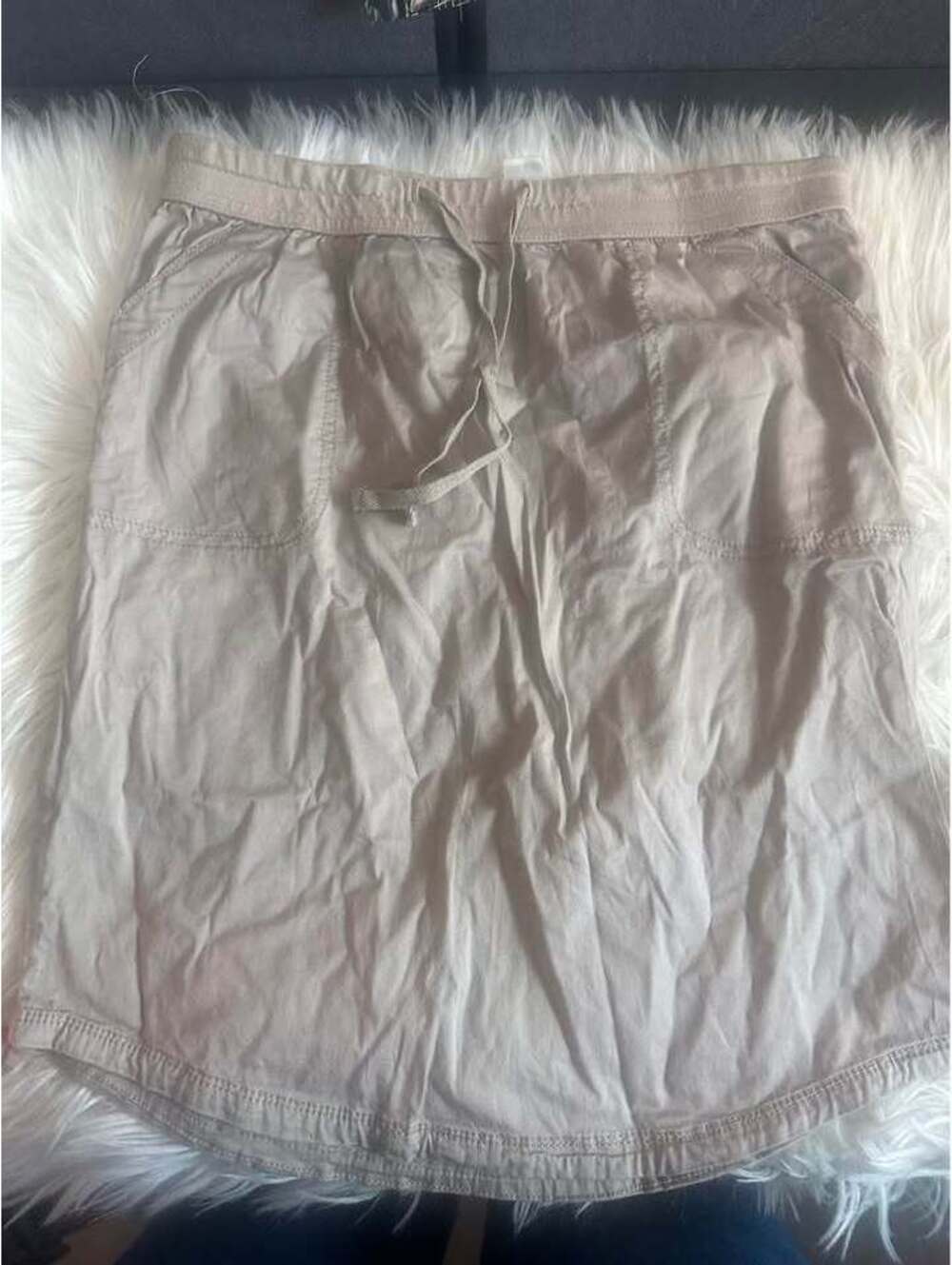 Sonoma Life+Style XS Khaki Drawstring Skirt
